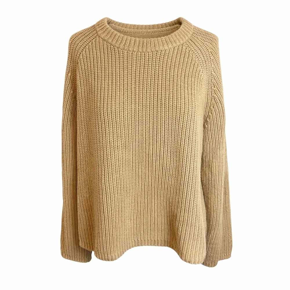 Quince Tan Crew Neck Sweater